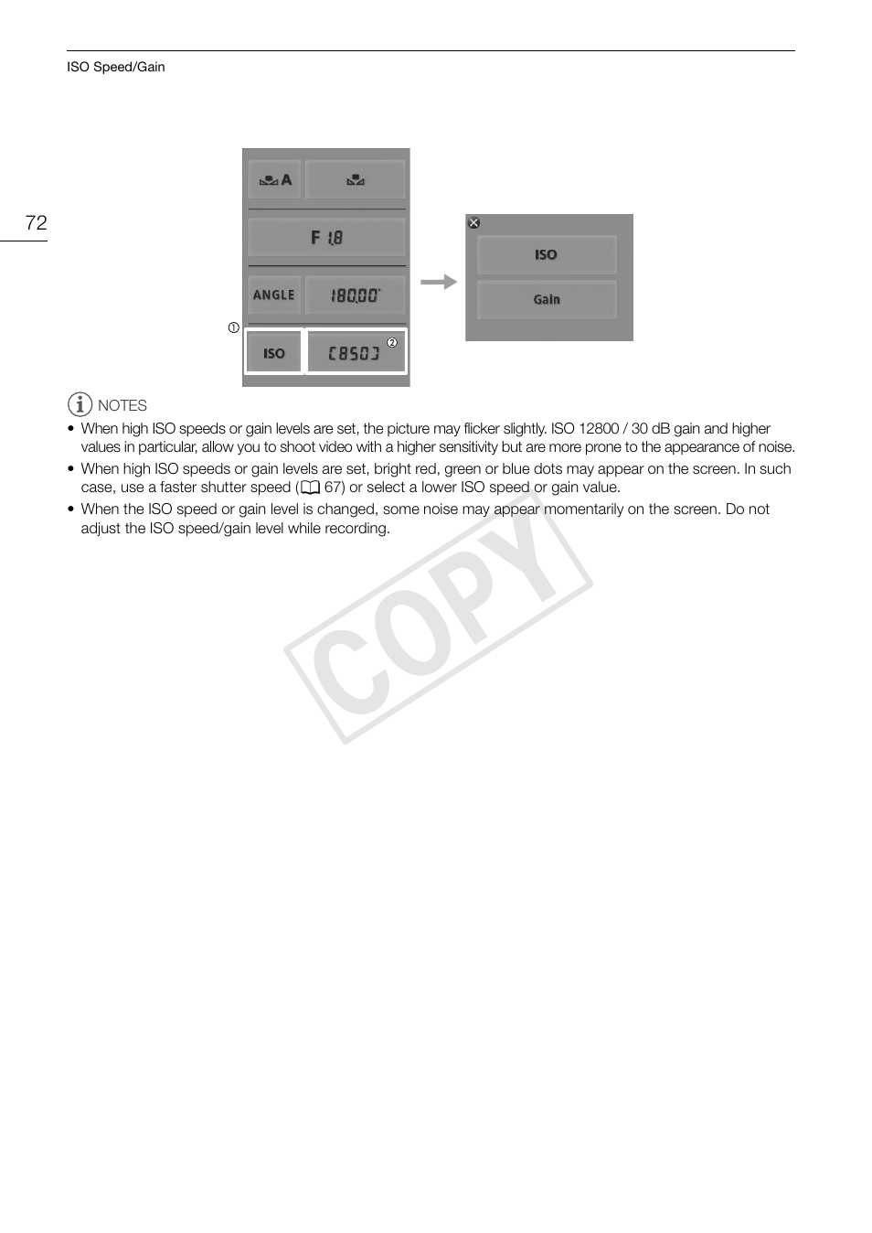 Cop y | Canon EOS C500 PL User Manual | Page 72 / 212