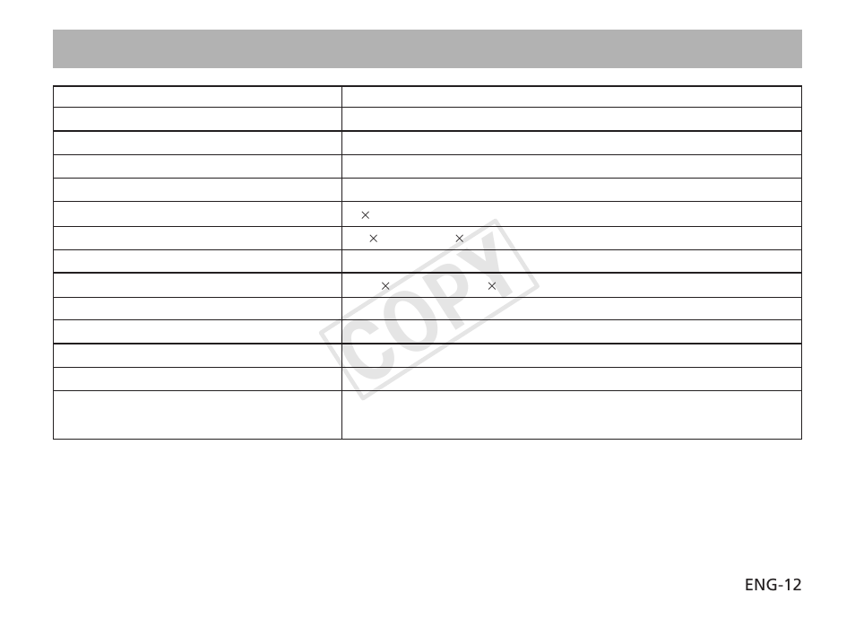 Cop y, Specifications | Canon EF 100mm f2.8 Macro USM User Manual | Page 13 / 14