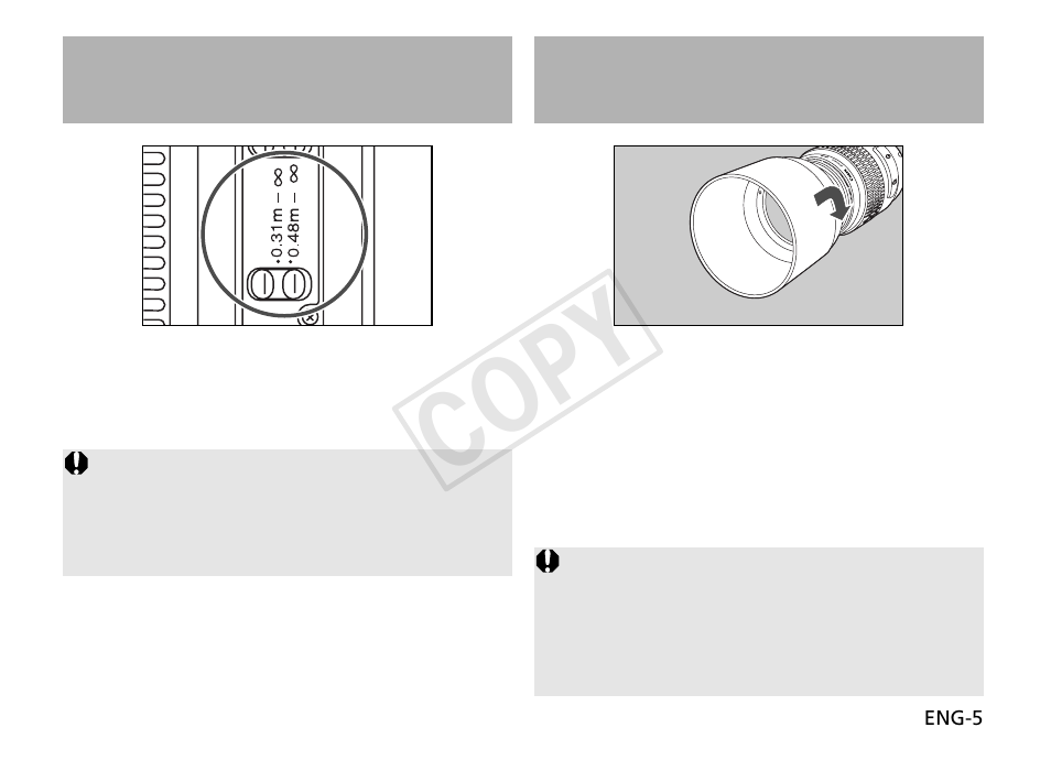 Cop y | Canon EF 100mm f2.8 Macro USM User Manual | Page 6 / 14