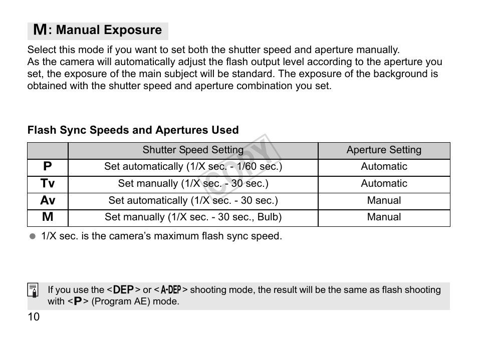 Cop y | Canon Speedlite 270EX II User Manual | Page 12 / 88