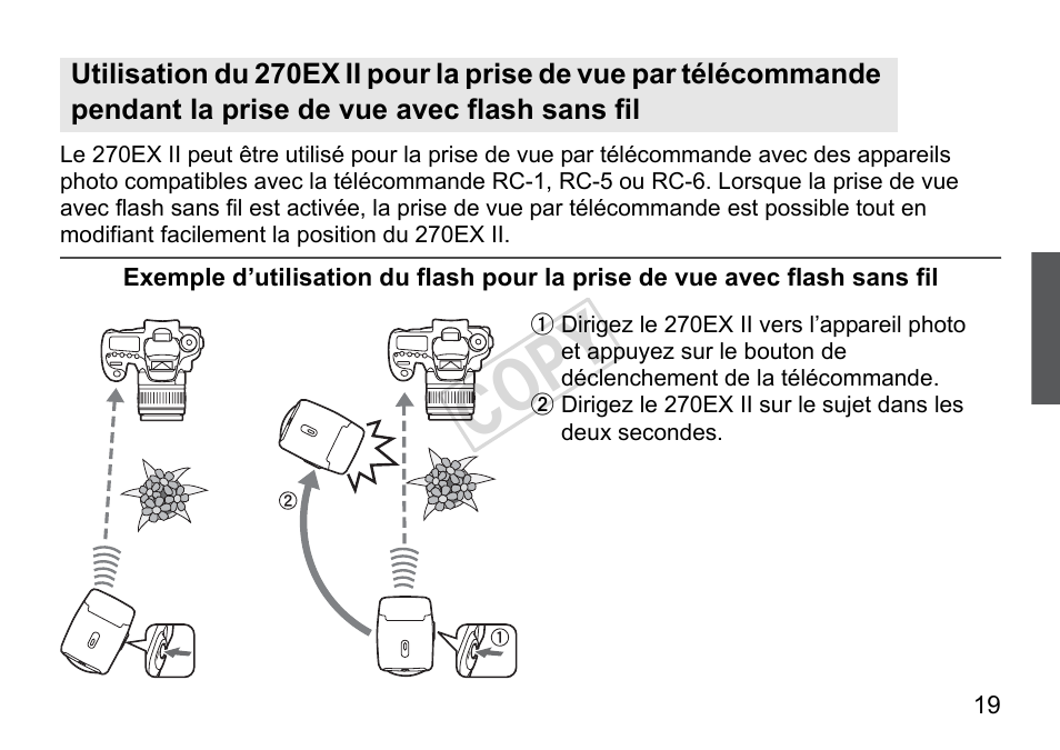 Cop y | Canon Speedlite 270EX II User Manual | Page 49 / 88