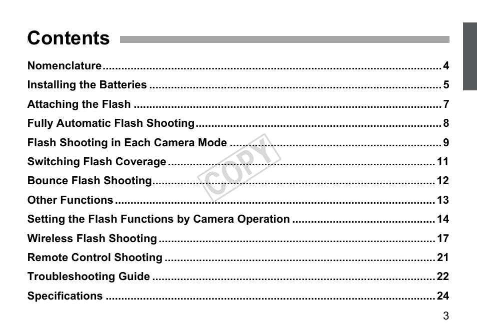 Canon Speedlite 270EX II User Manual | Page 5 / 88