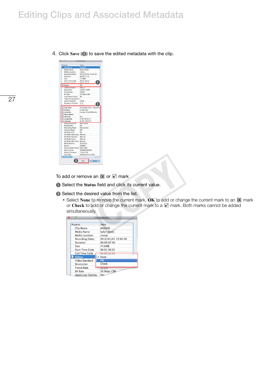 Cop y | Canon EOS C500 PL User Manual | Page 27 / 37