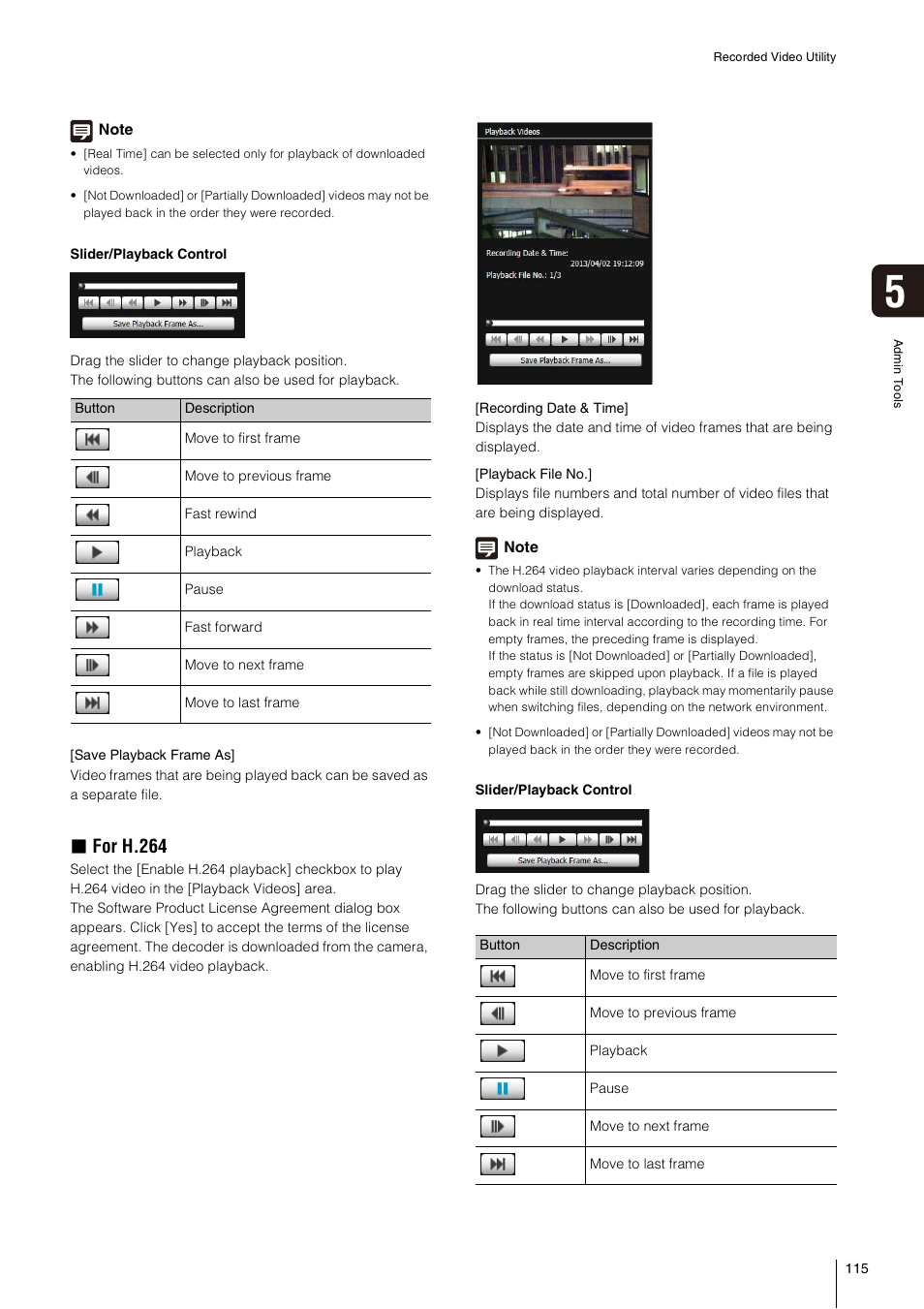 For h.264 | Canon VB-S800D User Manual | Page 115 / 176