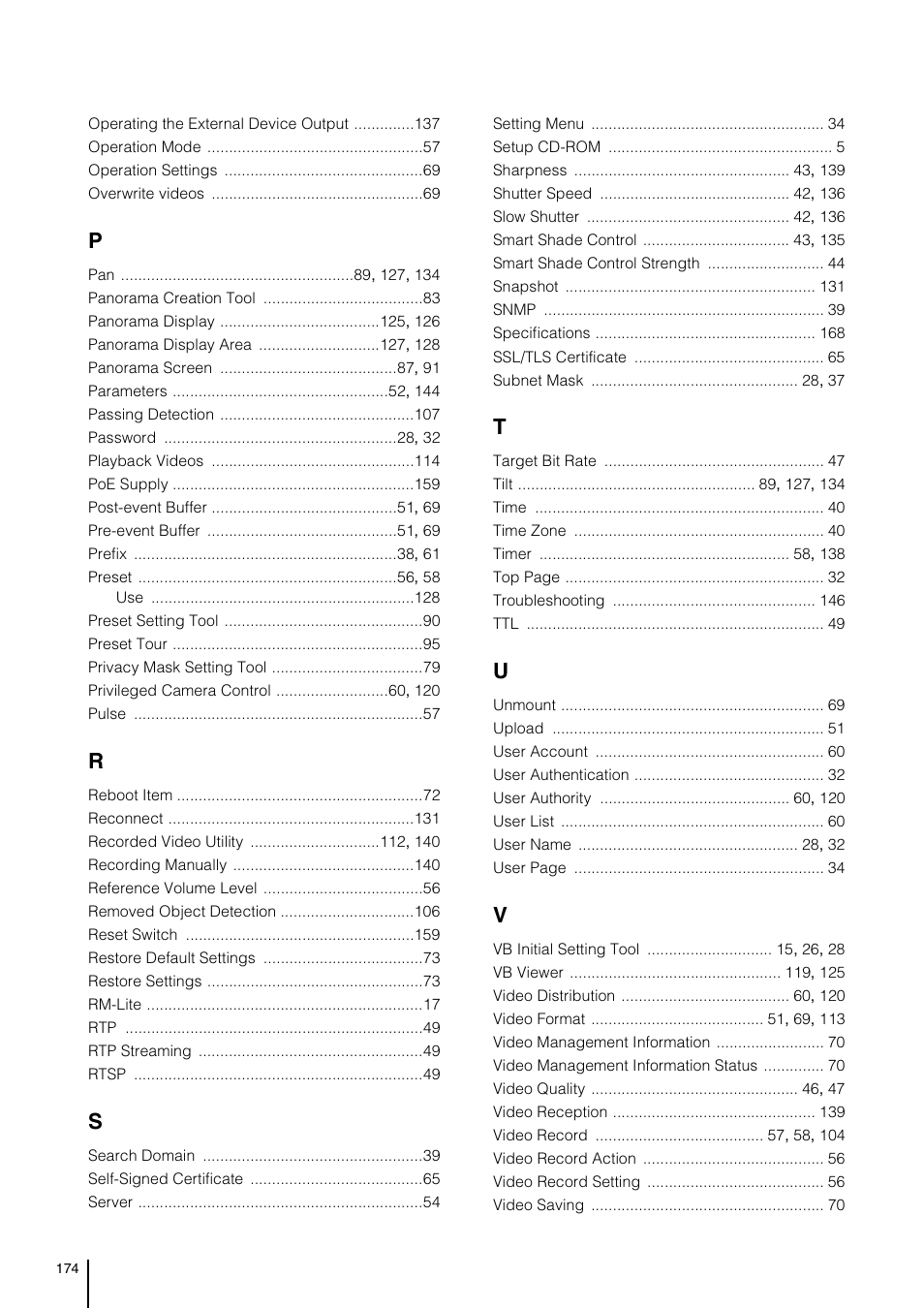 Canon VB-S800D User Manual | Page 174 / 176