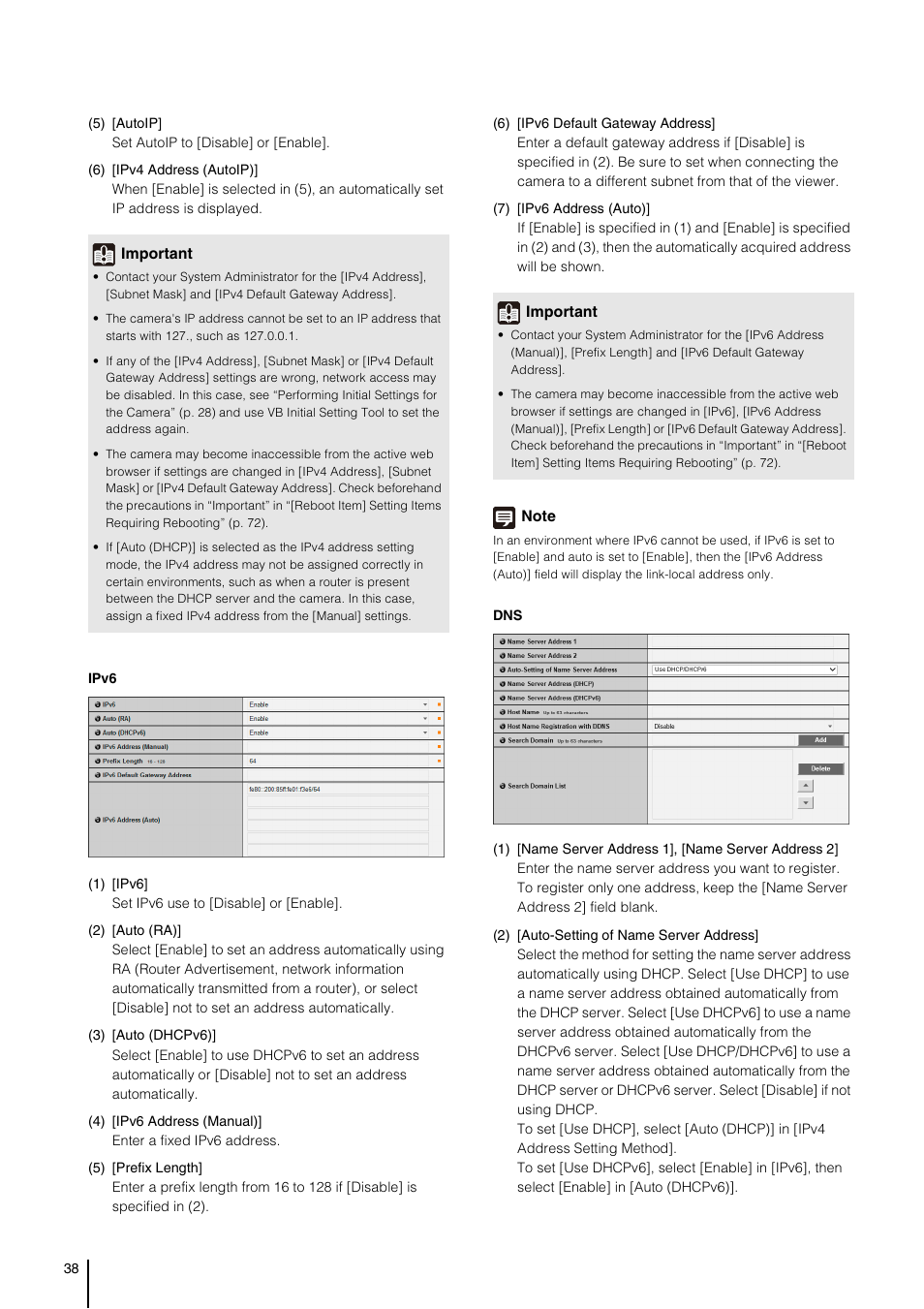 Canon VB-S800D User Manual | Page 38 / 176