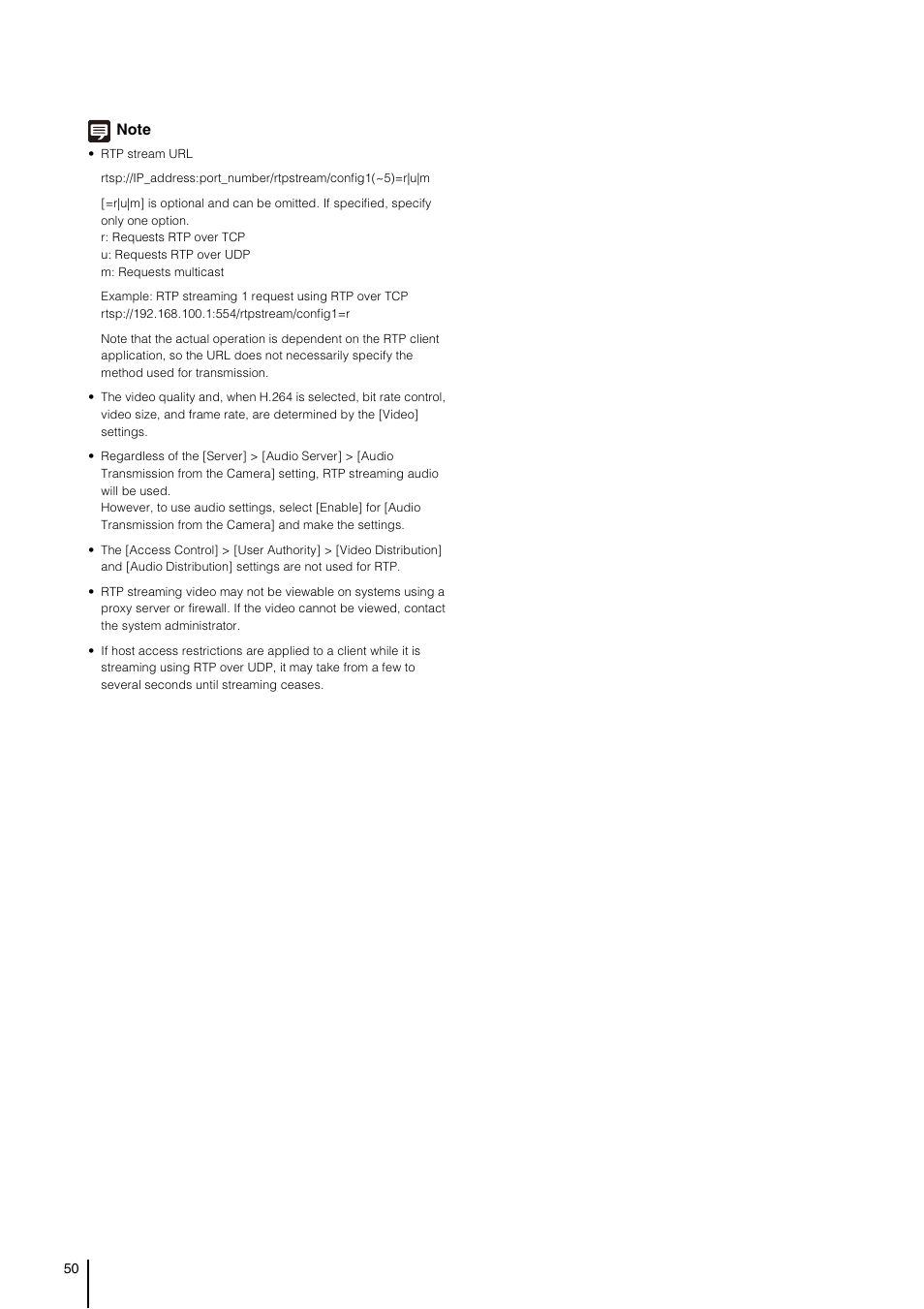 Canon VB-S800D User Manual | Page 50 / 176