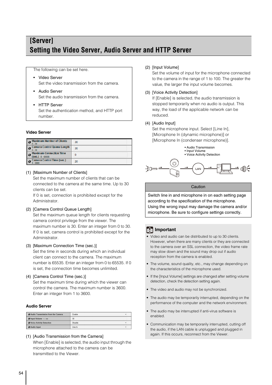 P. 54) | Canon VB-S800D User Manual | Page 54 / 176