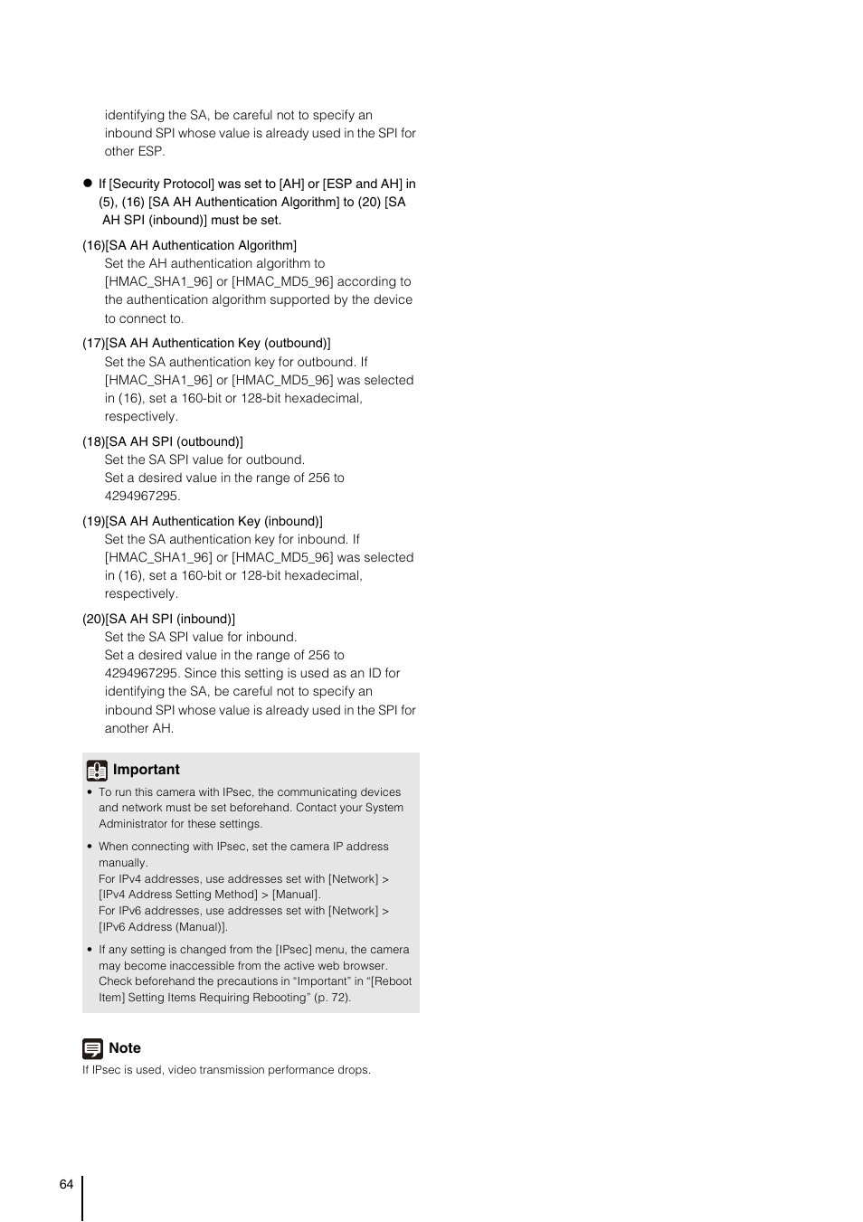 Canon VB-S800D User Manual | Page 64 / 176