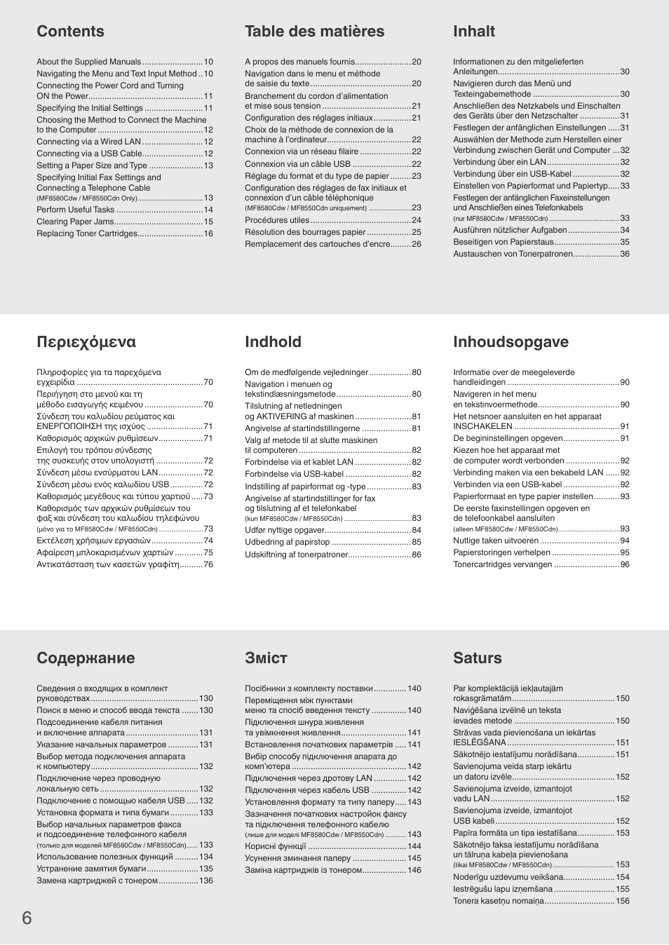 Canon i-SENSYS MF8580Cdw User Manual | Page 6 / 292