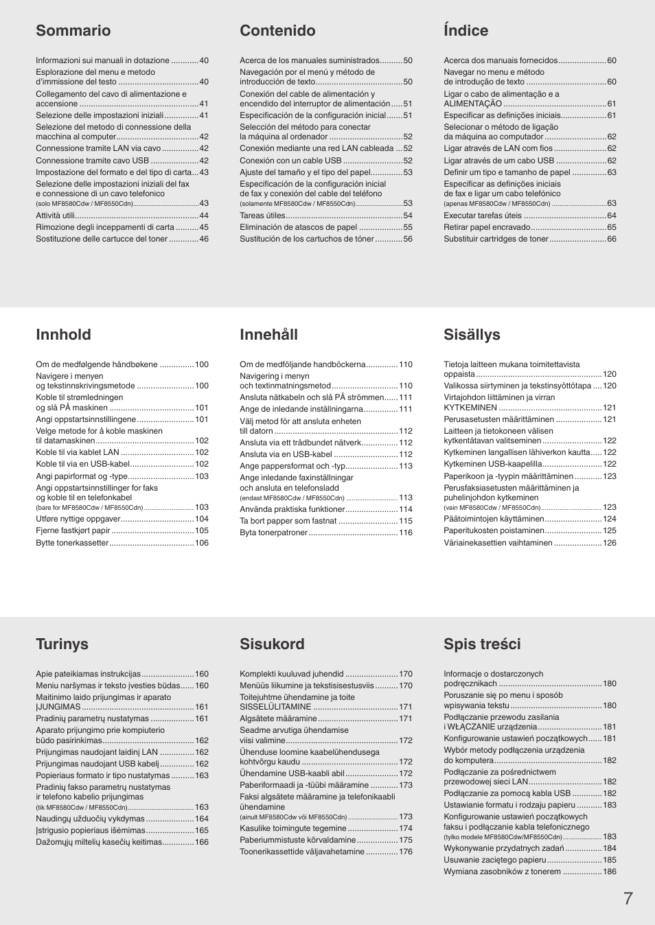 Canon i-SENSYS MF8580Cdw User Manual | Page 7 / 292