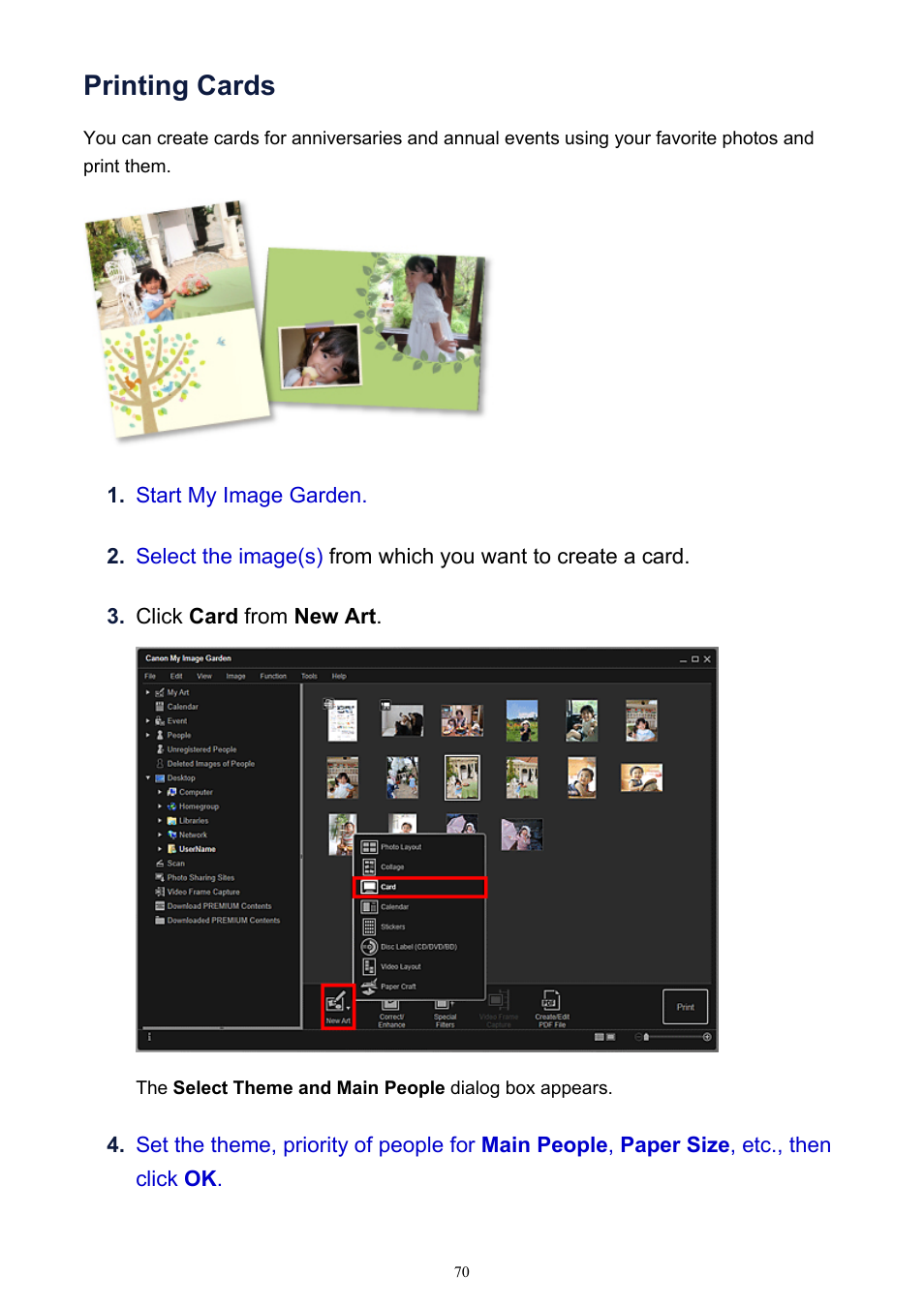 Printing cards | Canon PIXMA IP2700 User Manual | Page 70 / 339