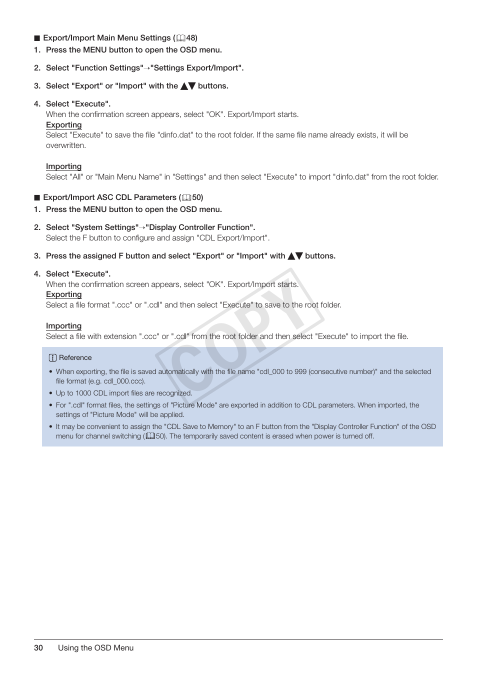 Cop y | Canon DP-V3010 User Manual | Page 30 / 82