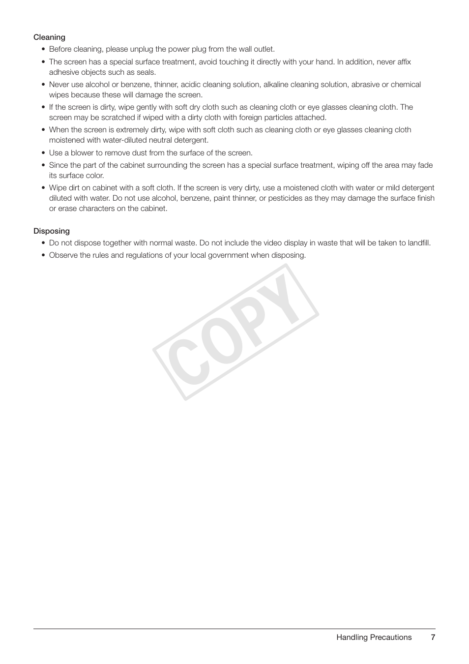 Cop y | Canon DP-V3010 User Manual | Page 7 / 82
