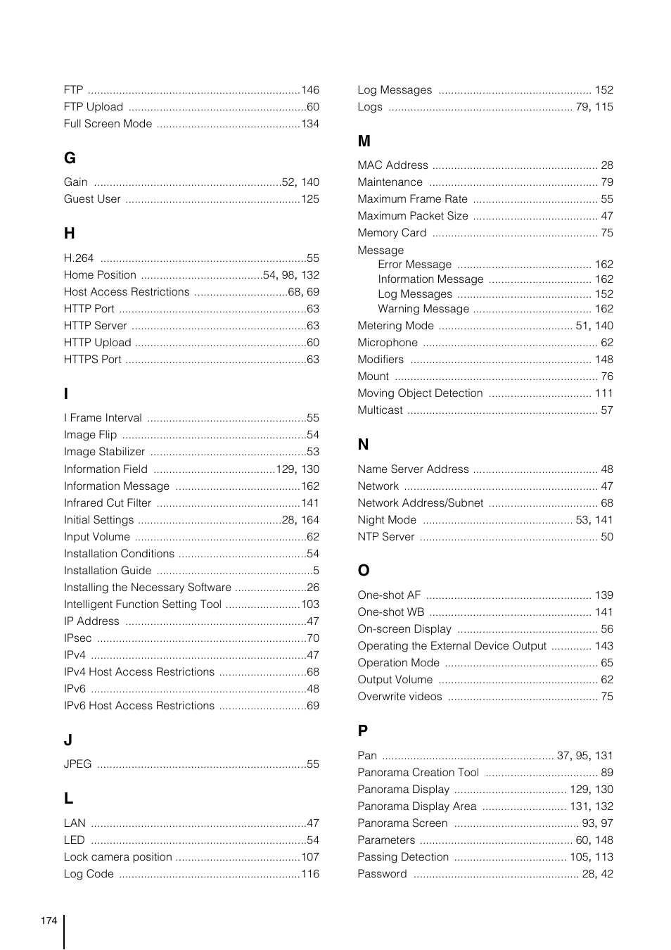 Canon VB-H41 User Manual | Page 174 / 177