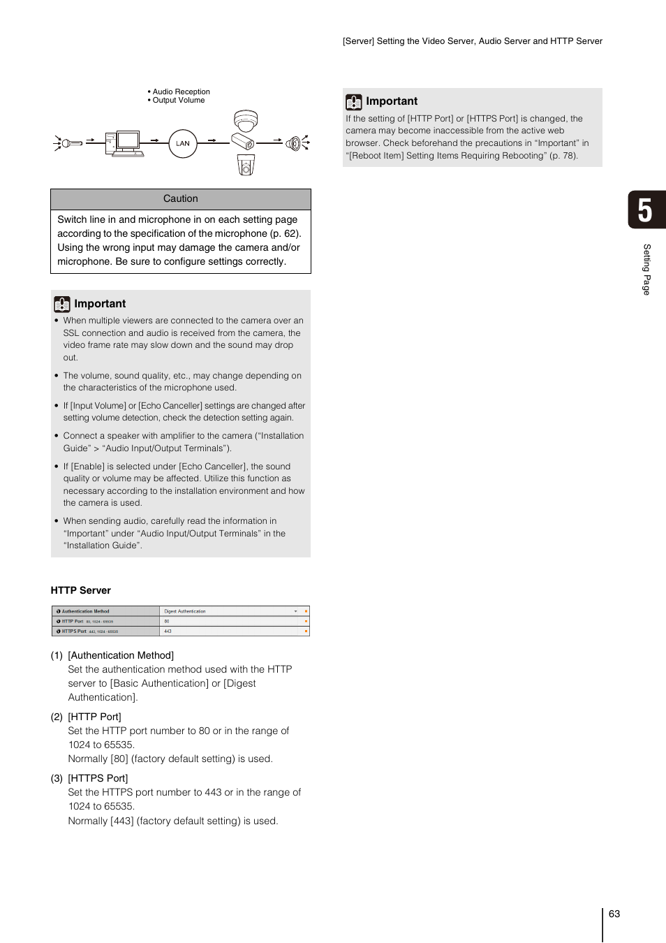 Http server” (p. 63), P. 63) | Canon VB-H41 User Manual | Page 63 / 177