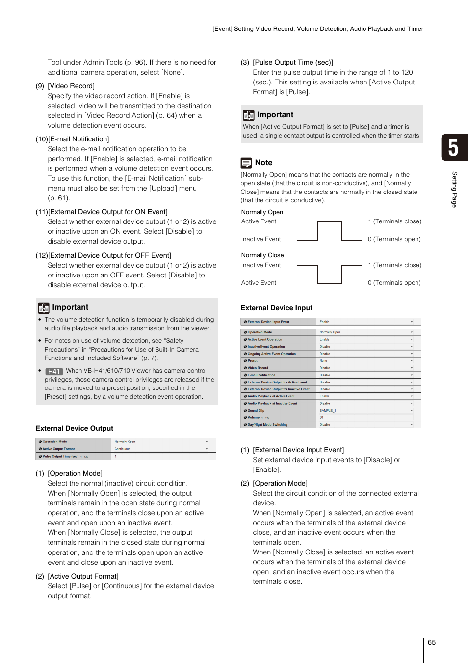 P. 65), Ion] (p. 65) | Canon VB-H41 User Manual | Page 65 / 177