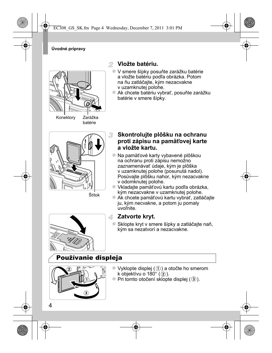 Používanie displeja | Canon PowerShot G1 X User Manual | Page 108 / 146