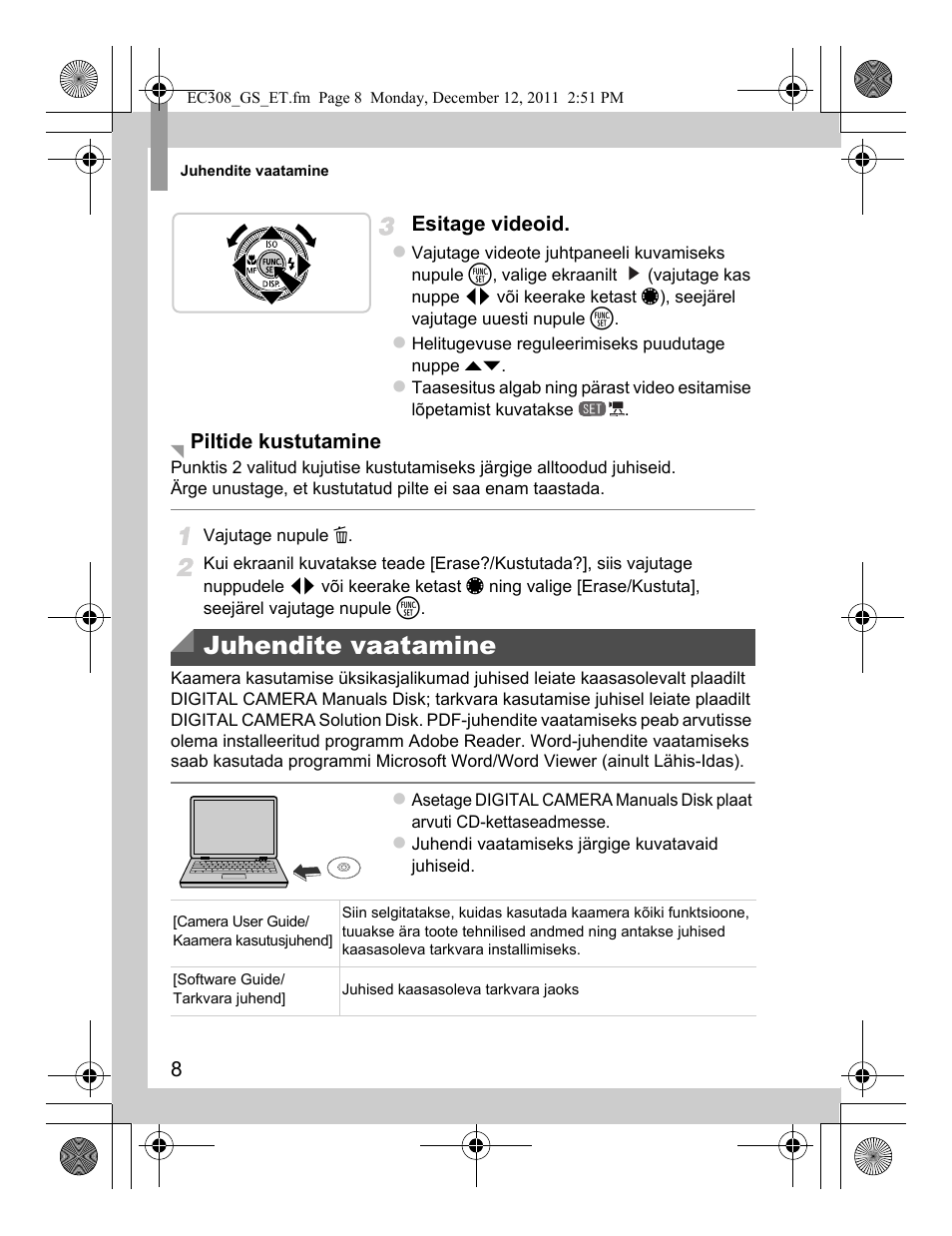 Juhendite vaatamine | Canon PowerShot G1 X User Manual | Page 120 / 146