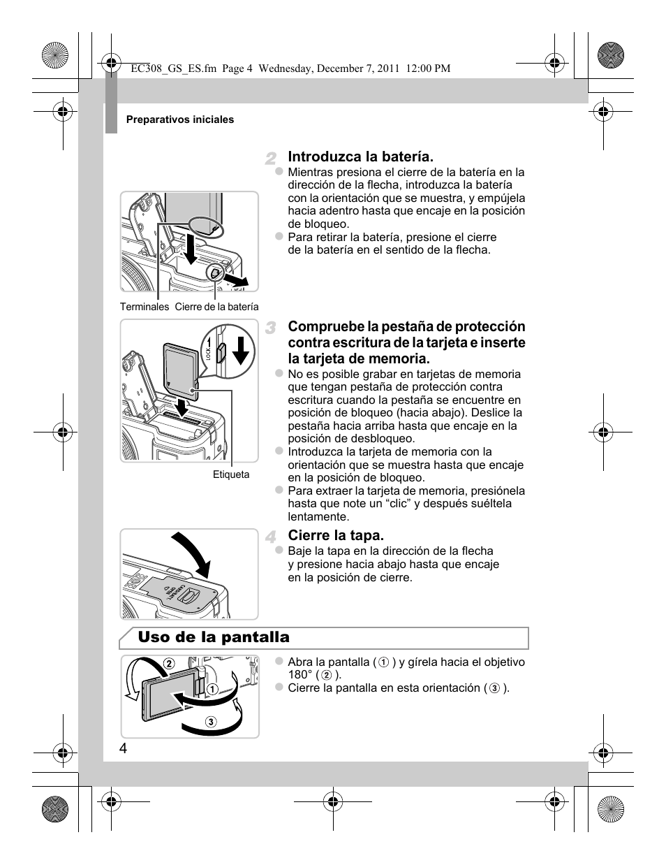 Uso de la pantalla | Canon PowerShot G1 X User Manual | Page 28 / 146