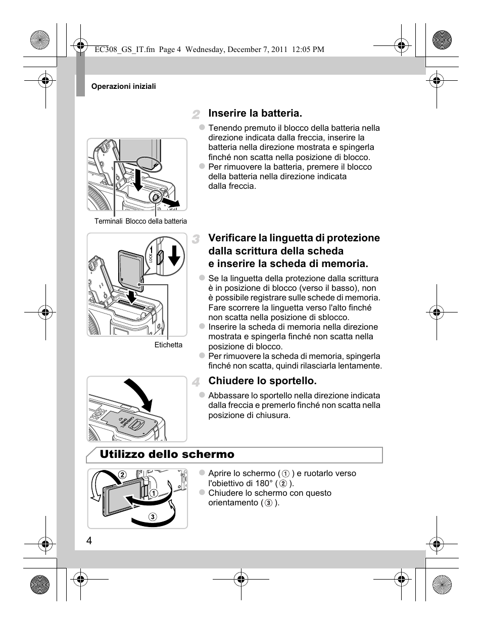 Utilizzo dello schermo | Canon PowerShot G1 X User Manual | Page 36 / 146