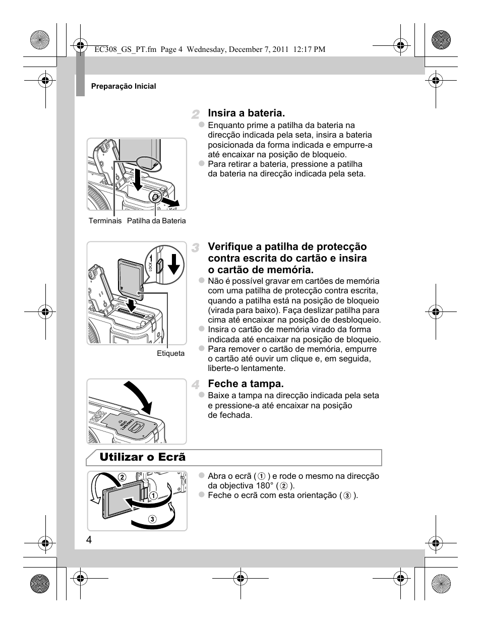 Utilizar o ecrã | Canon PowerShot G1 X User Manual | Page 52 / 146