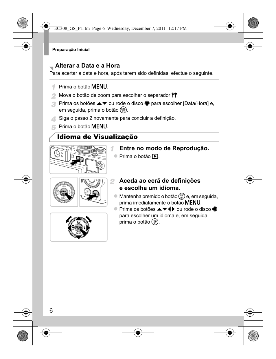 Idioma de visualização | Canon PowerShot G1 X User Manual | Page 54 / 146