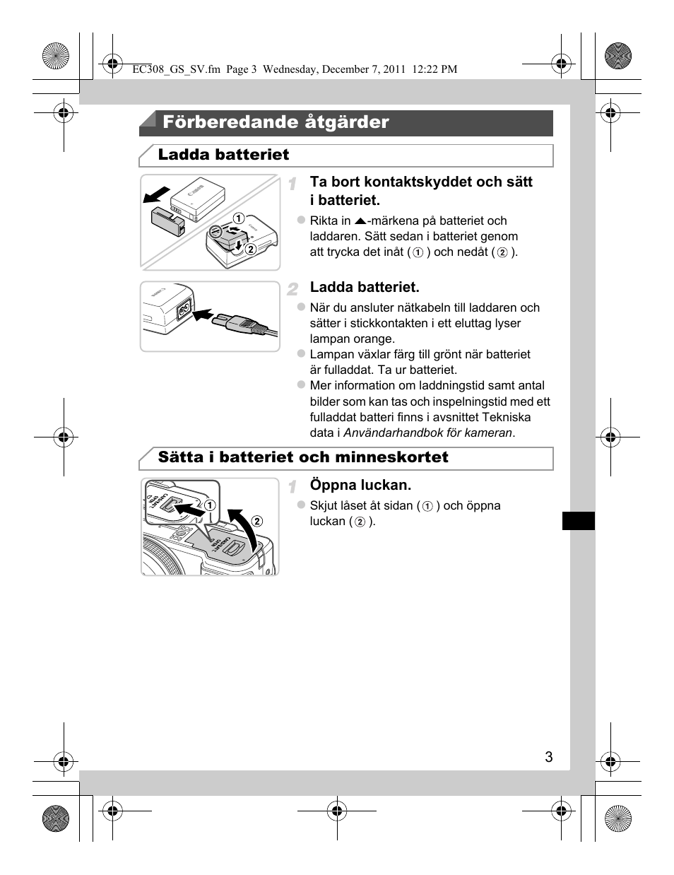 Förberedande åtgärder | Canon PowerShot G1 X User Manual | Page 67 / 146