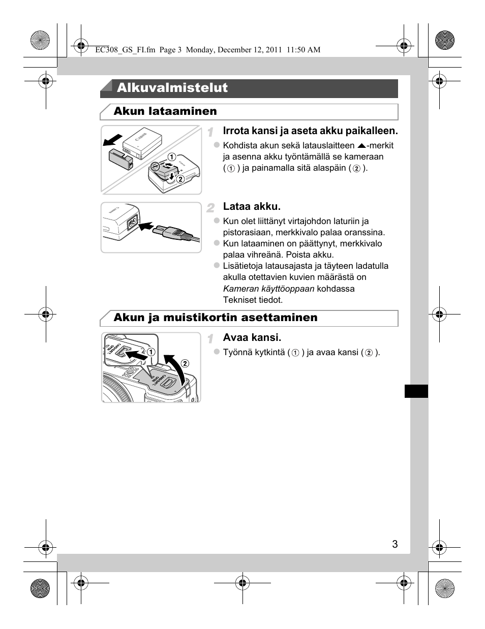 Alkuvalmistelut | Canon PowerShot G1 X User Manual | Page 75 / 146