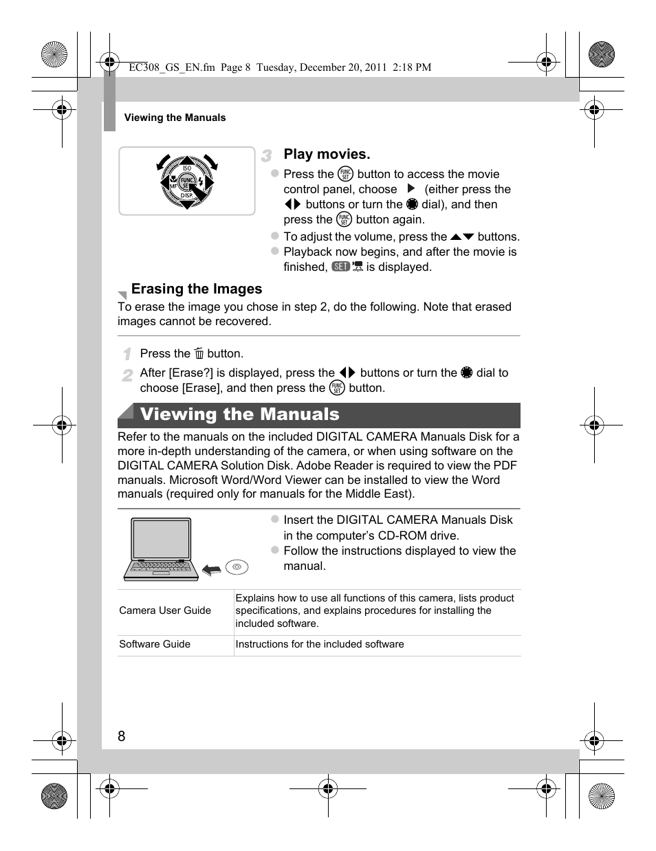 Viewing the manuals | Canon PowerShot G1 X User Manual | Page 8 / 146