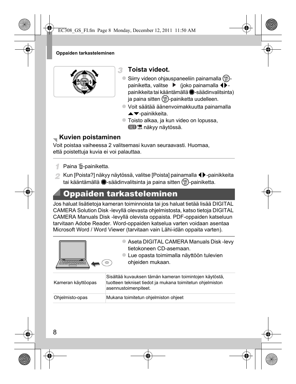 Oppaiden tarkasteleminen | Canon PowerShot G1 X User Manual | Page 80 / 146