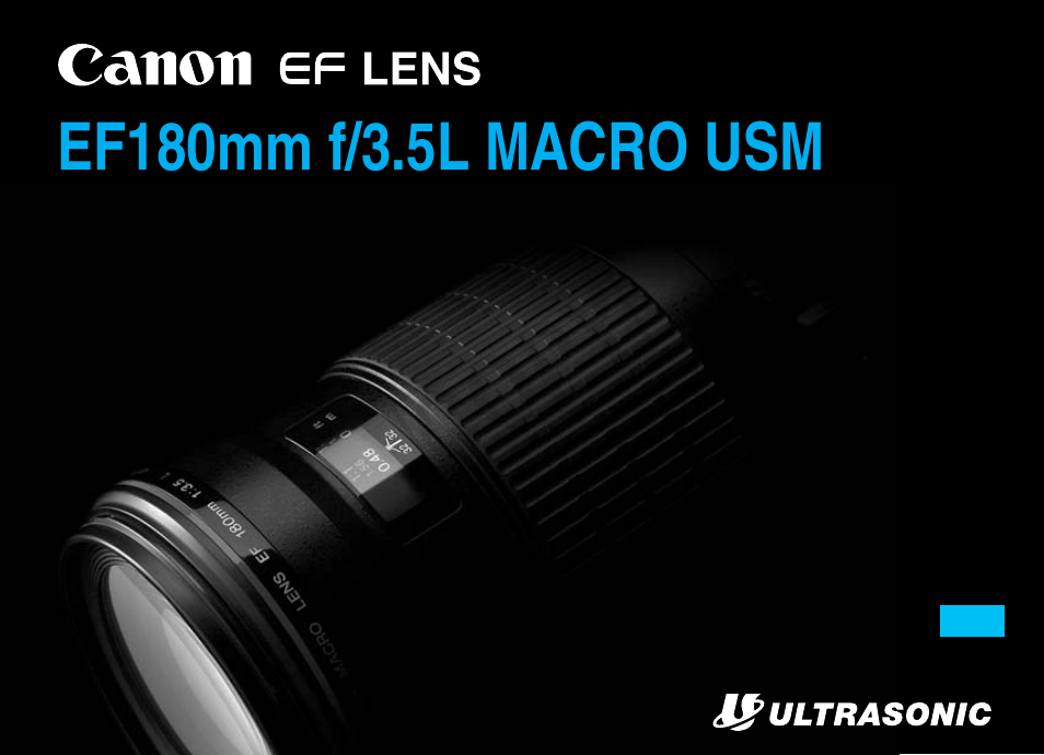 Canon EF 180mm f3.5L Macro USM User Manual | 16 pages