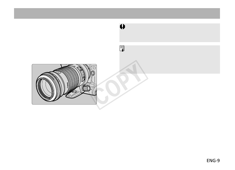 Cop y | Canon EF 180mm f3.5L Macro USM User Manual | Page 10 / 16