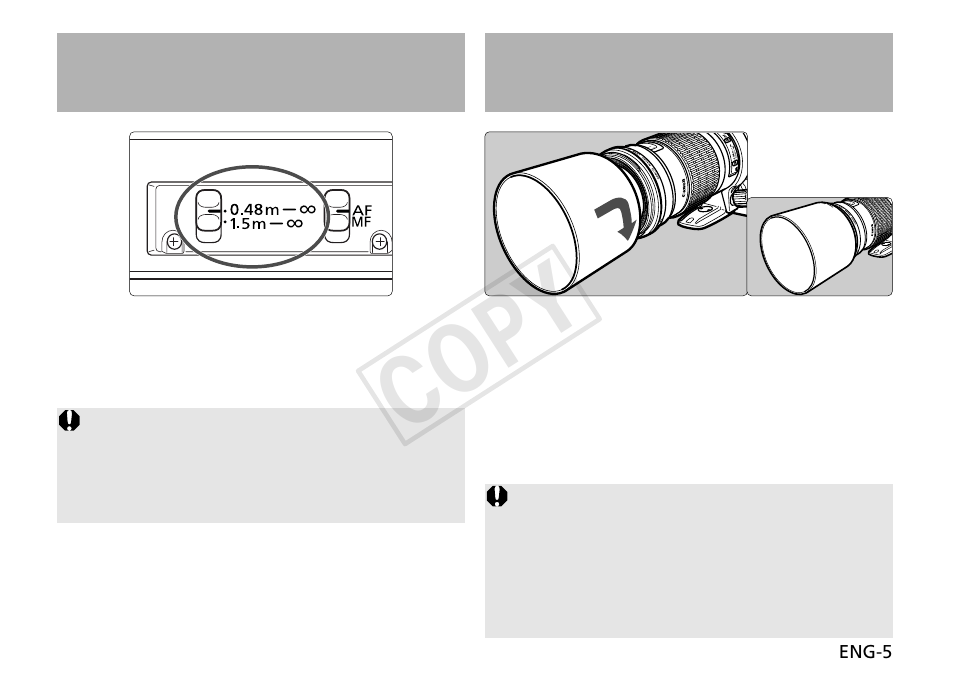 Cop y | Canon EF 180mm f3.5L Macro USM User Manual | Page 6 / 16