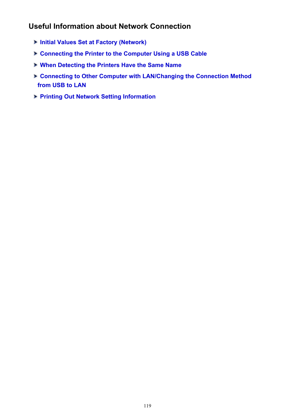 Useful information about network connection | Canon PIXMA iX6850 User Manual | Page 119 / 378