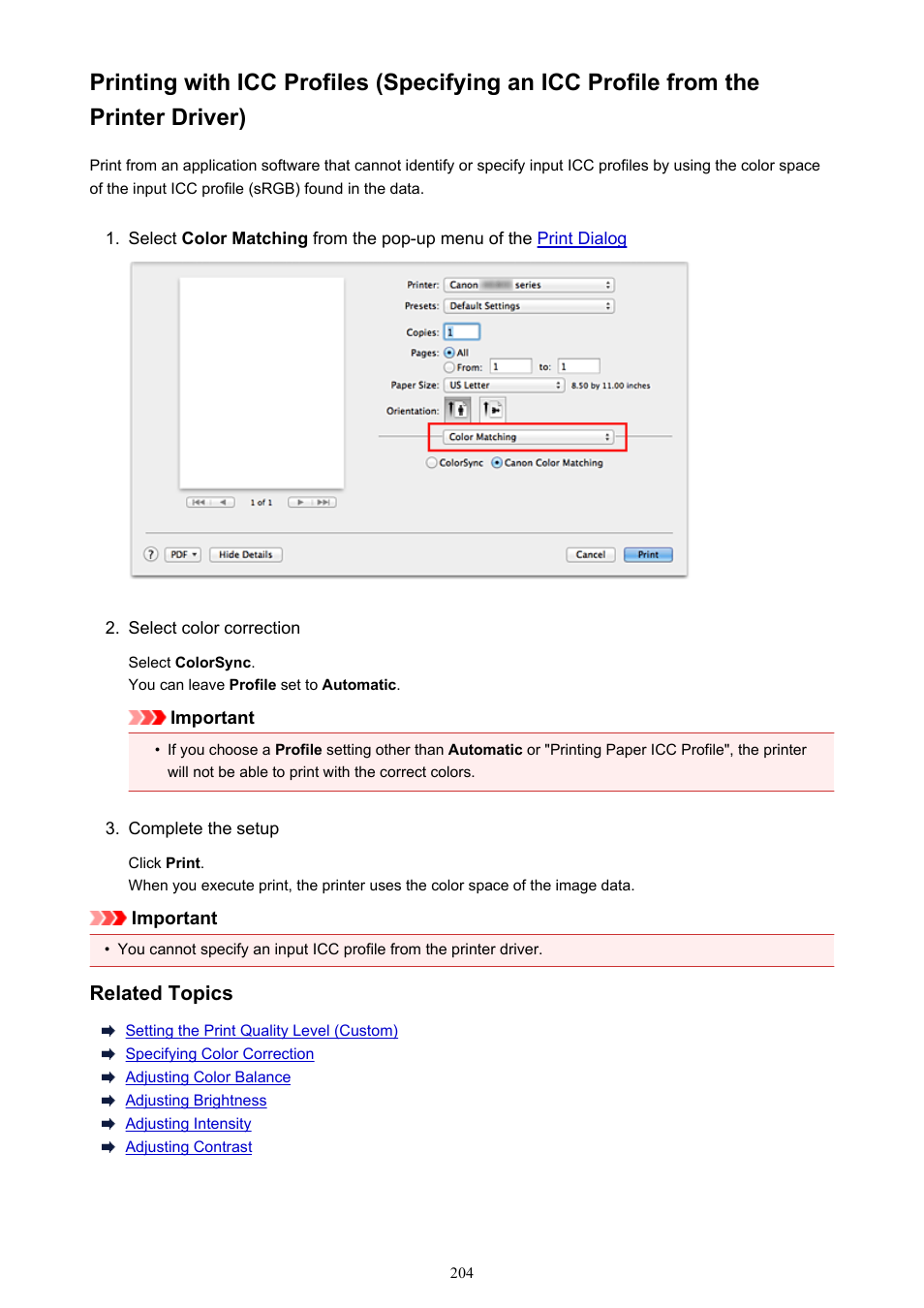 Canon PIXMA iX6850 User Manual | Page 204 / 378