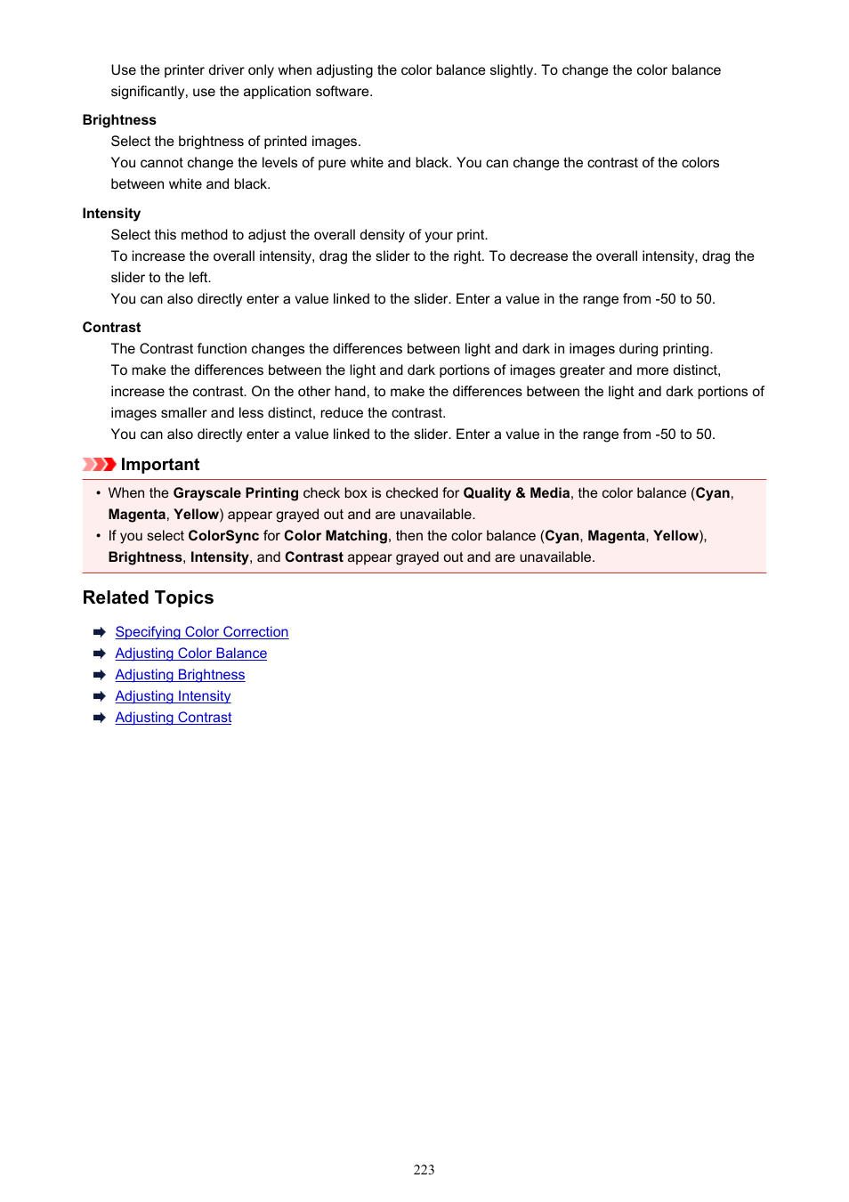 Related topics | Canon PIXMA iX6850 User Manual | Page 223 / 378