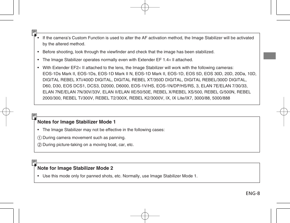 Canon EF 300mm f4L IS USM User Manual | Page 9 / 15