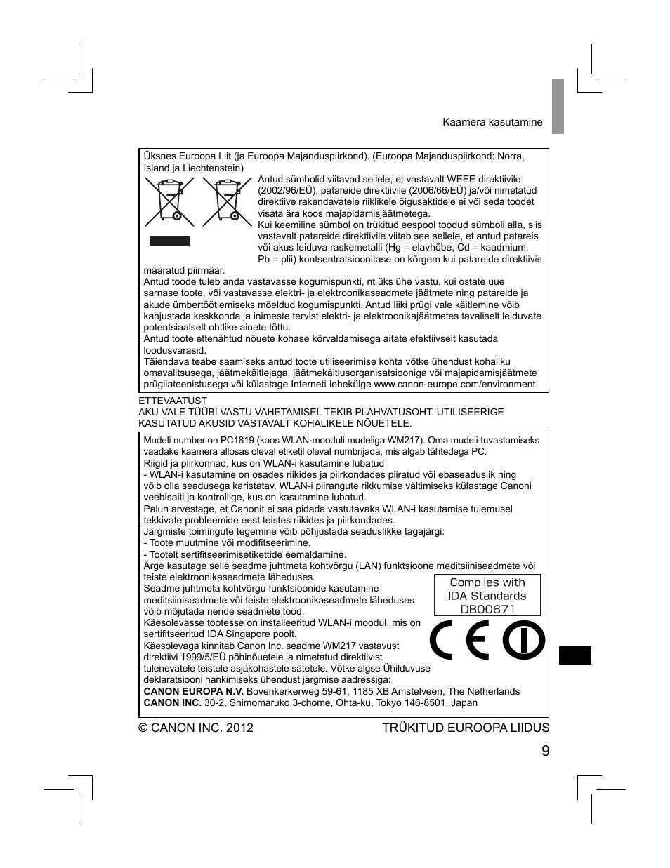 Canon PowerShot S110 User Manual | Page 121 / 148
