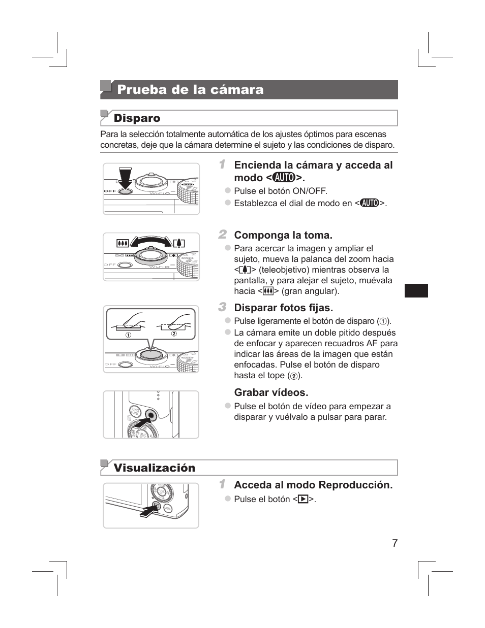 Prueba de la cámara | Canon PowerShot S110 User Manual | Page 31 / 148