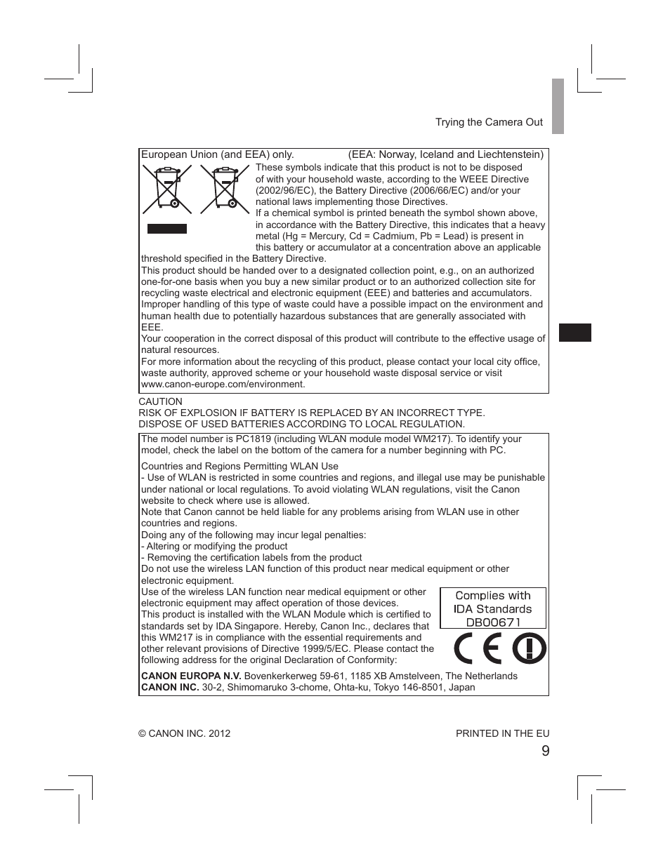 Canon PowerShot S110 User Manual | Page 9 / 148