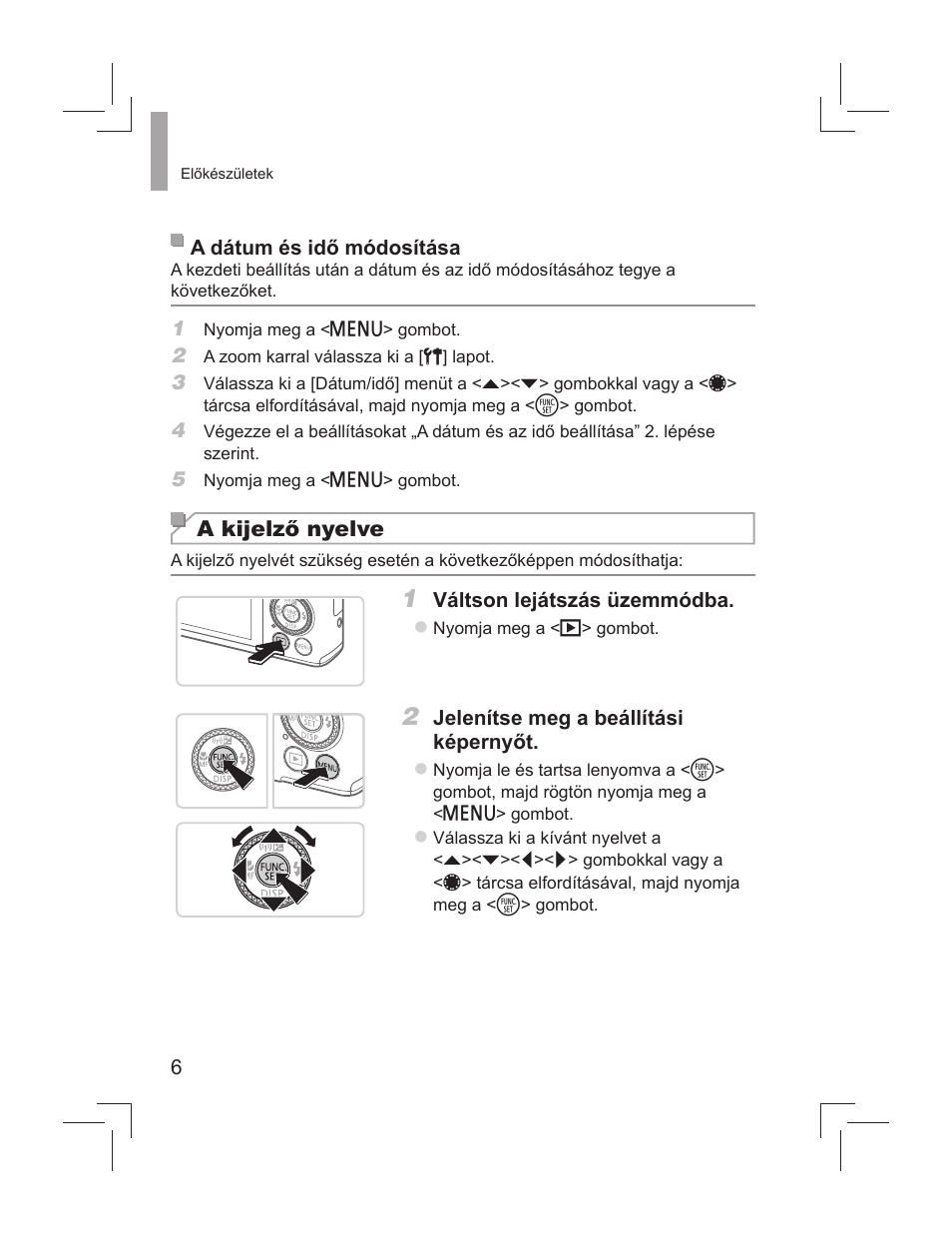 A kijelző nyelve | Canon PowerShot S110 User Manual | Page 94 / 148