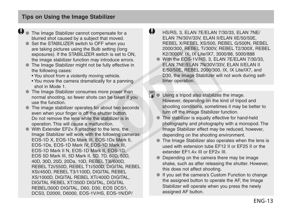 Cop y | Canon EF 600mm f4L IS II USM User Manual | Page 14 / 23