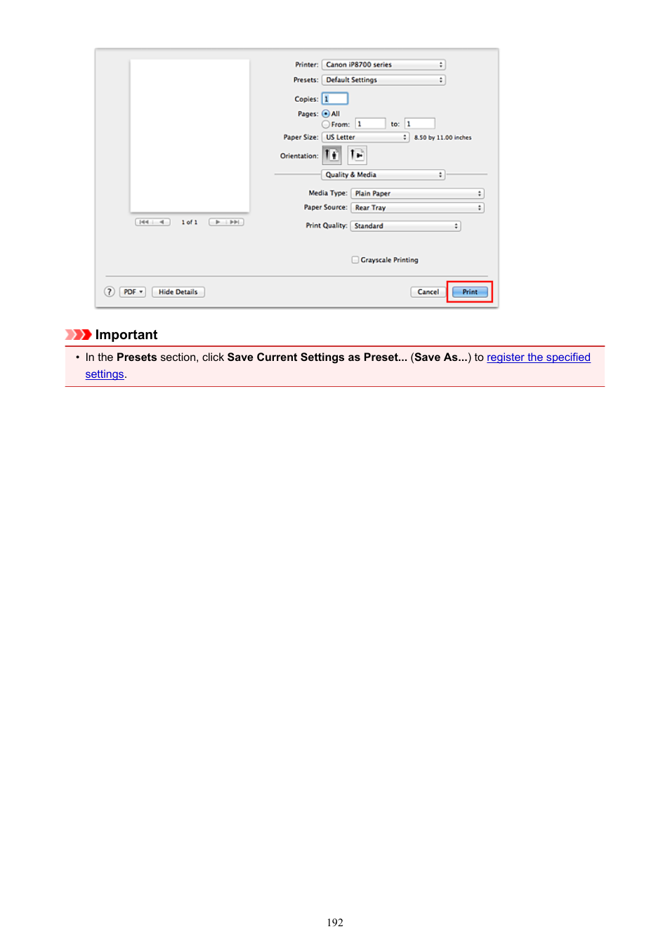 Canon PIXMA iP8750 User Manual | Page 192 / 406