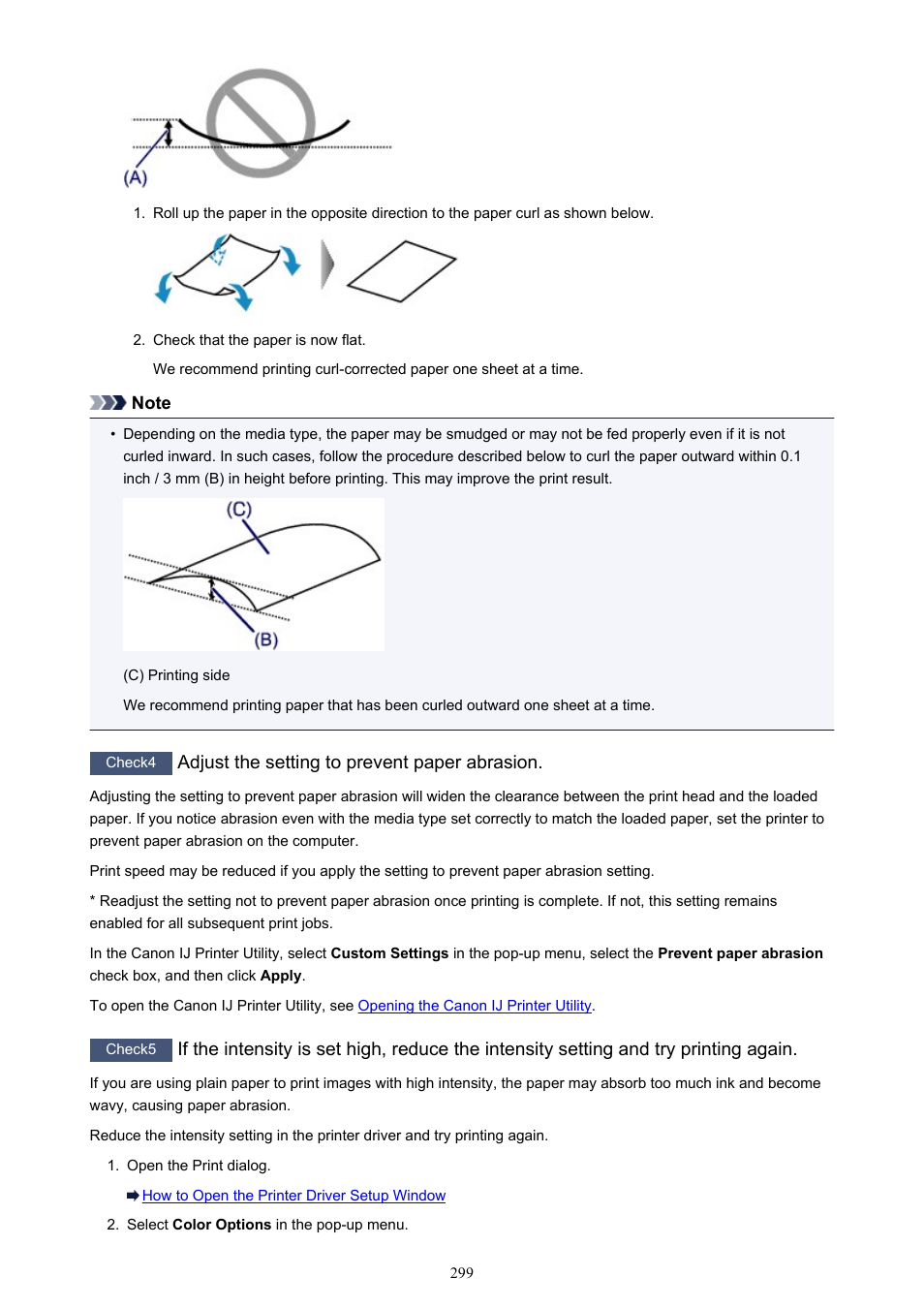 Adjust the setting to prevent paper abrasion | Canon PIXMA iP8750 User Manual | Page 299 / 406