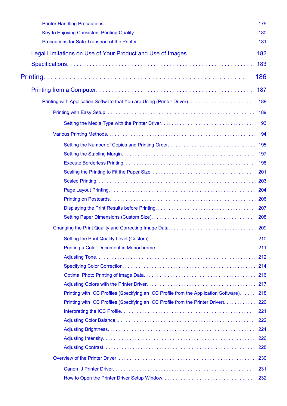 Printing | Canon PIXMA iP8750 User Manual | Page 5 / 406