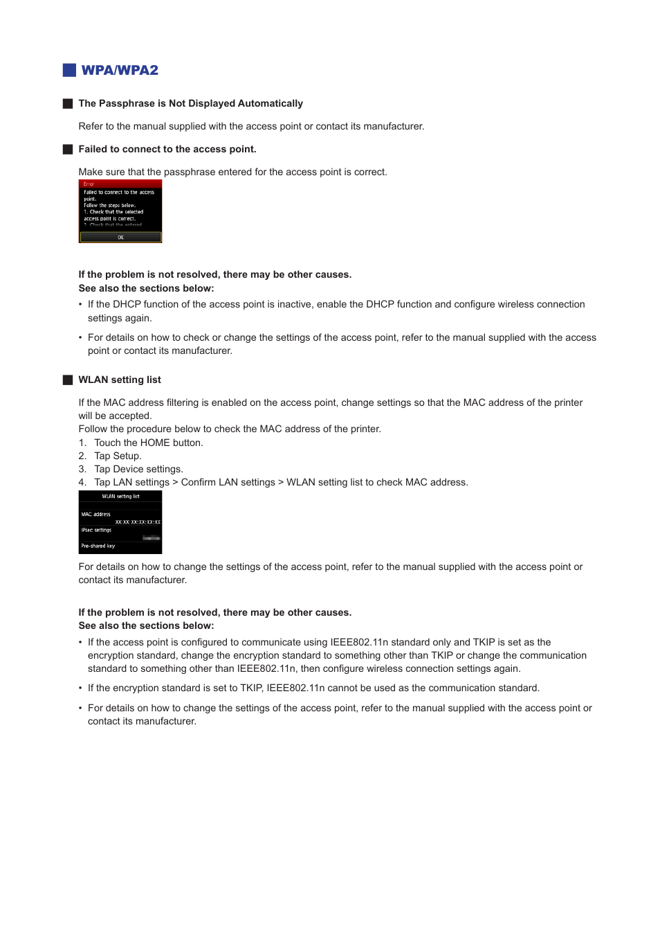 Wpa/wpa2 | Canon PIXMA MG7150 User Manual | Page 26 / 27