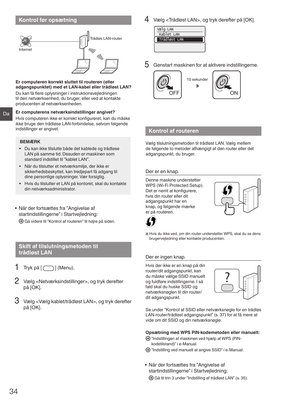 Trådløst lan kontrol af routeren | Canon i-SENSYS MF4780w User Manual | Page 34 / 120
