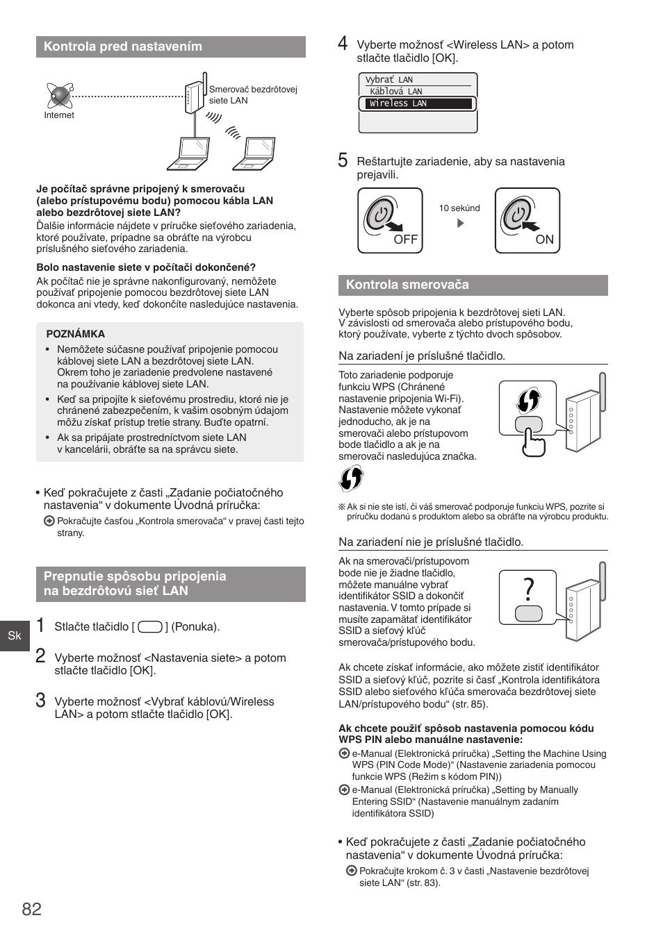 Na bezdrôtovú sieť lan kontrola smerovača | Canon i-SENSYS MF4780w User Manual | Page 82 / 120