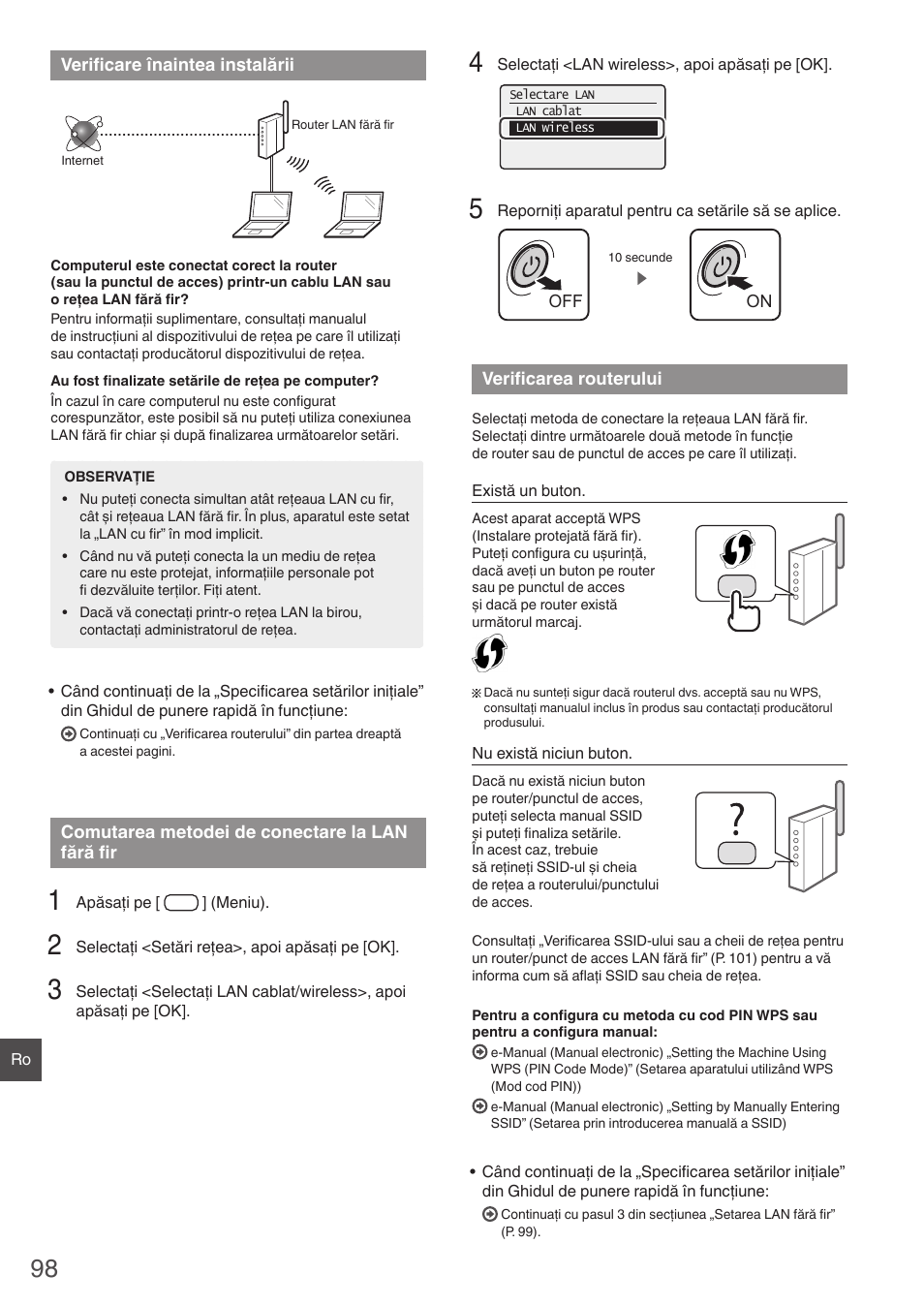 La lan fără fir verificarea routerului | Canon i-SENSYS MF4780w User Manual | Page 98 / 120